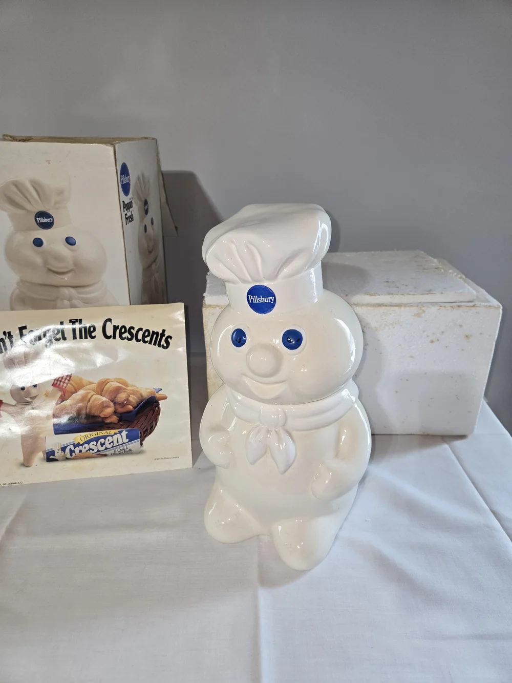 Pillsbury Poppin' Fresh White Cookie Jar